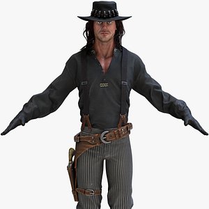 3d obj cowboy 2