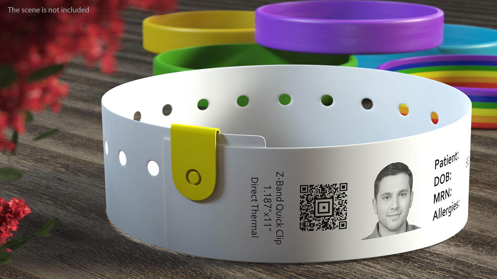 Hospital Patient ID Wristband Model - TurboSquid 1769415