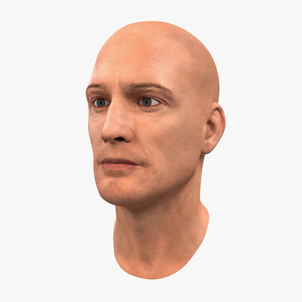 3d model male head 6