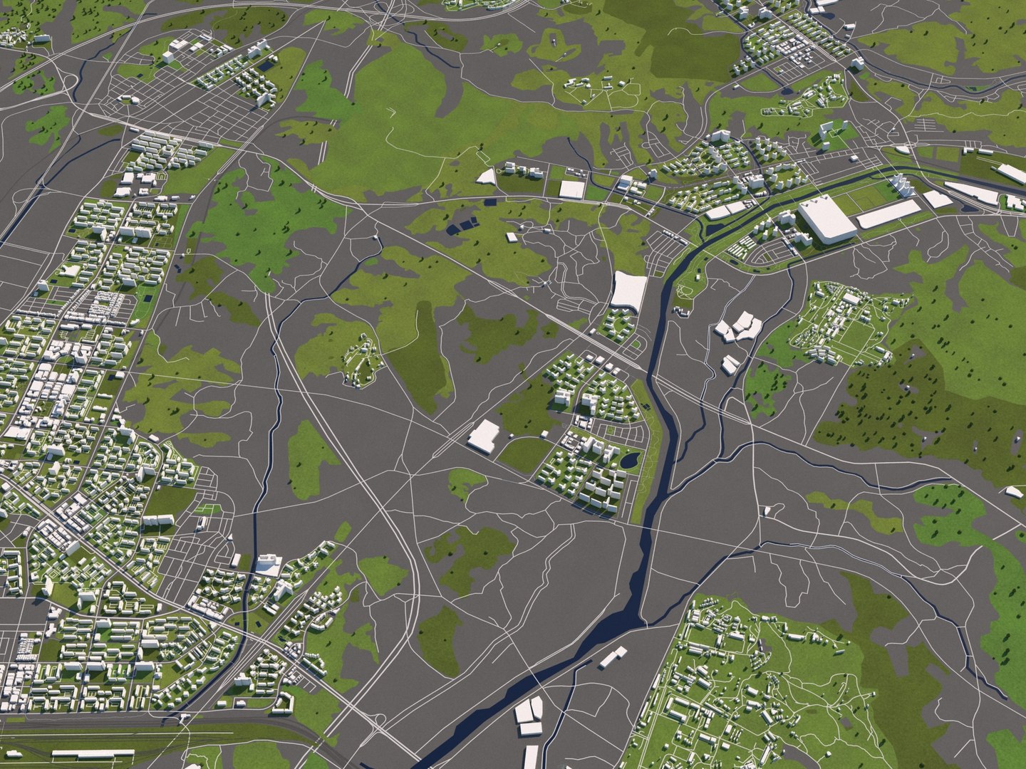 3D Buildings Houses Maps - TurboSquid 1549367