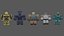 Pacchetto risorse low poly a tema fantascientifico