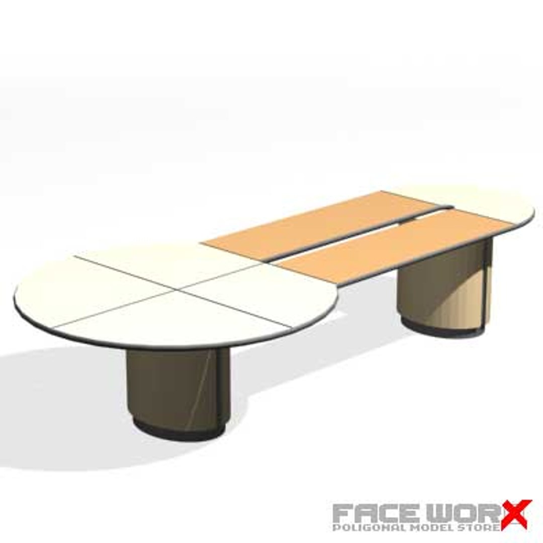 3d conference table model