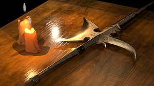Halberd-Pike-Spear-Pikeaxe 3D model