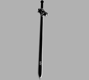 SAO Kirito's Sword Elucidator and Sheath