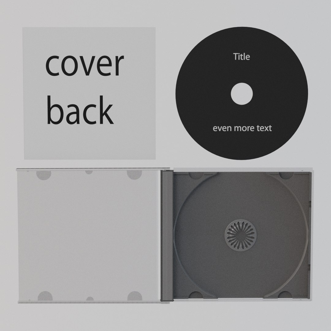 Cd case 3D model TurboSquid 1152511