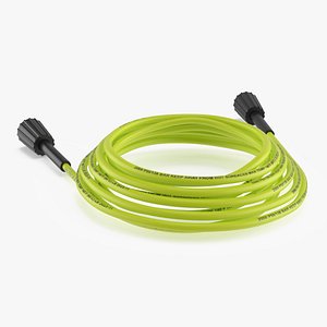 High-Pressure Cleaning Hose PVC 25 Ft Yellow