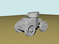 Ansaldo-Pavesi Wheeled Tank Modello 1925