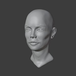 Female Head 3D model