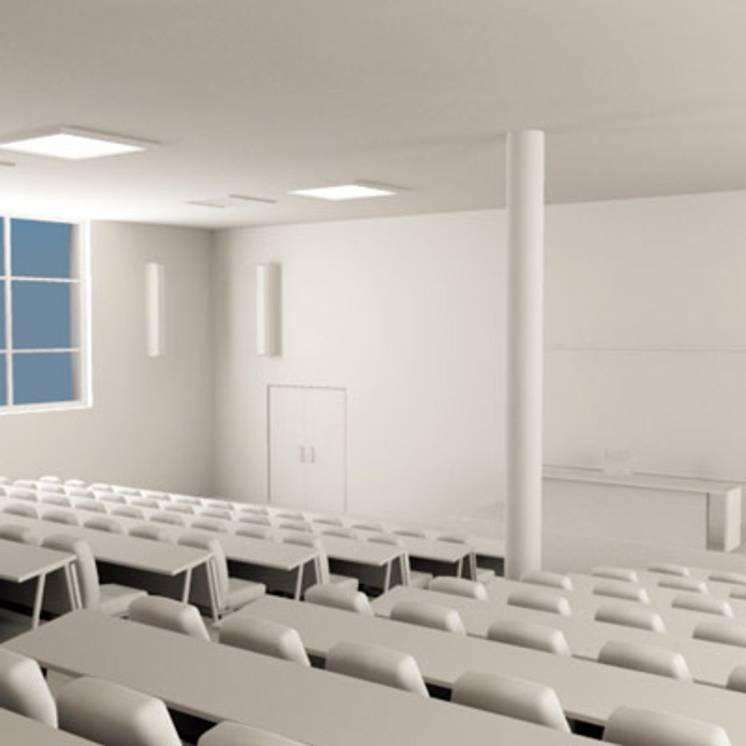 Shool Assembly Hall 3d Max