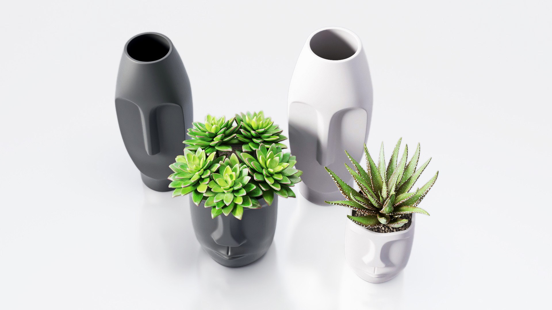 Decor Set Vase 3D - TurboSquid 1901922