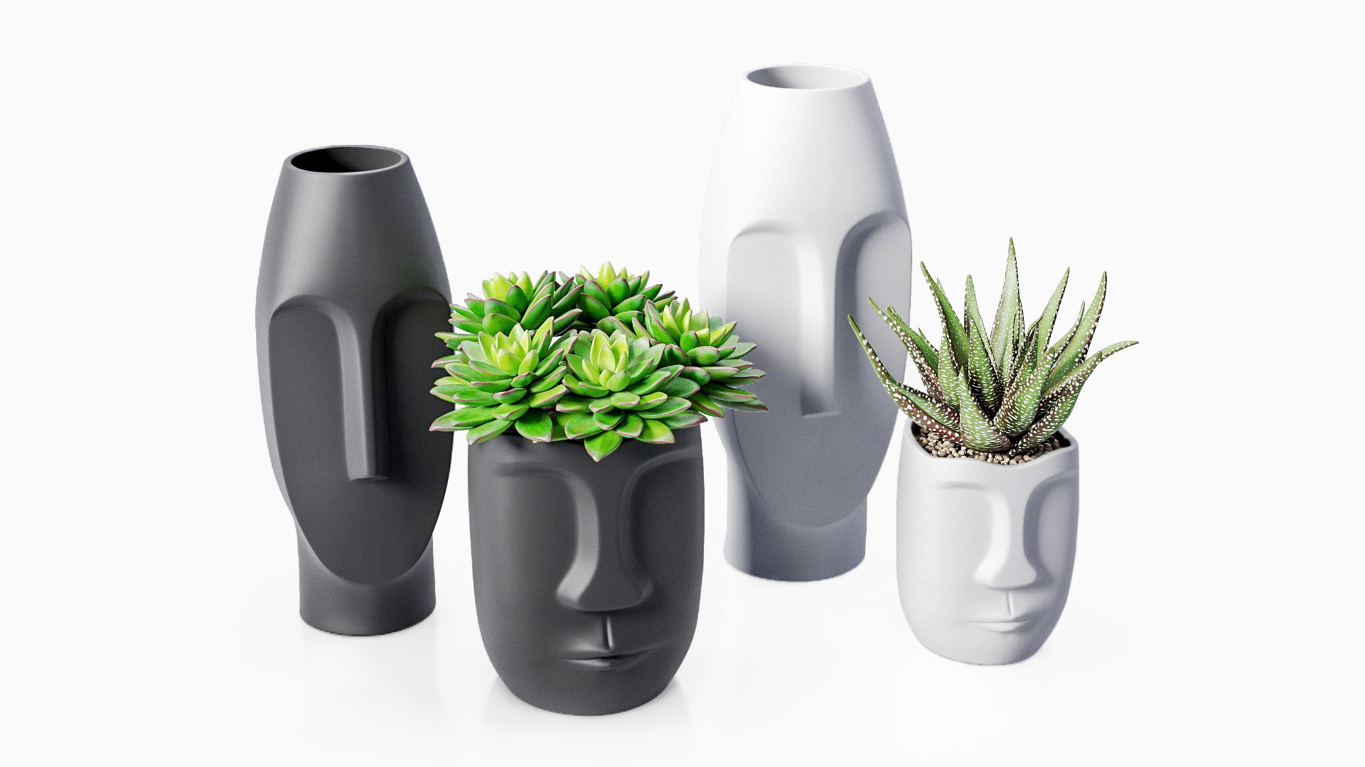 Decor Set Vase 3D - TurboSquid 1901922