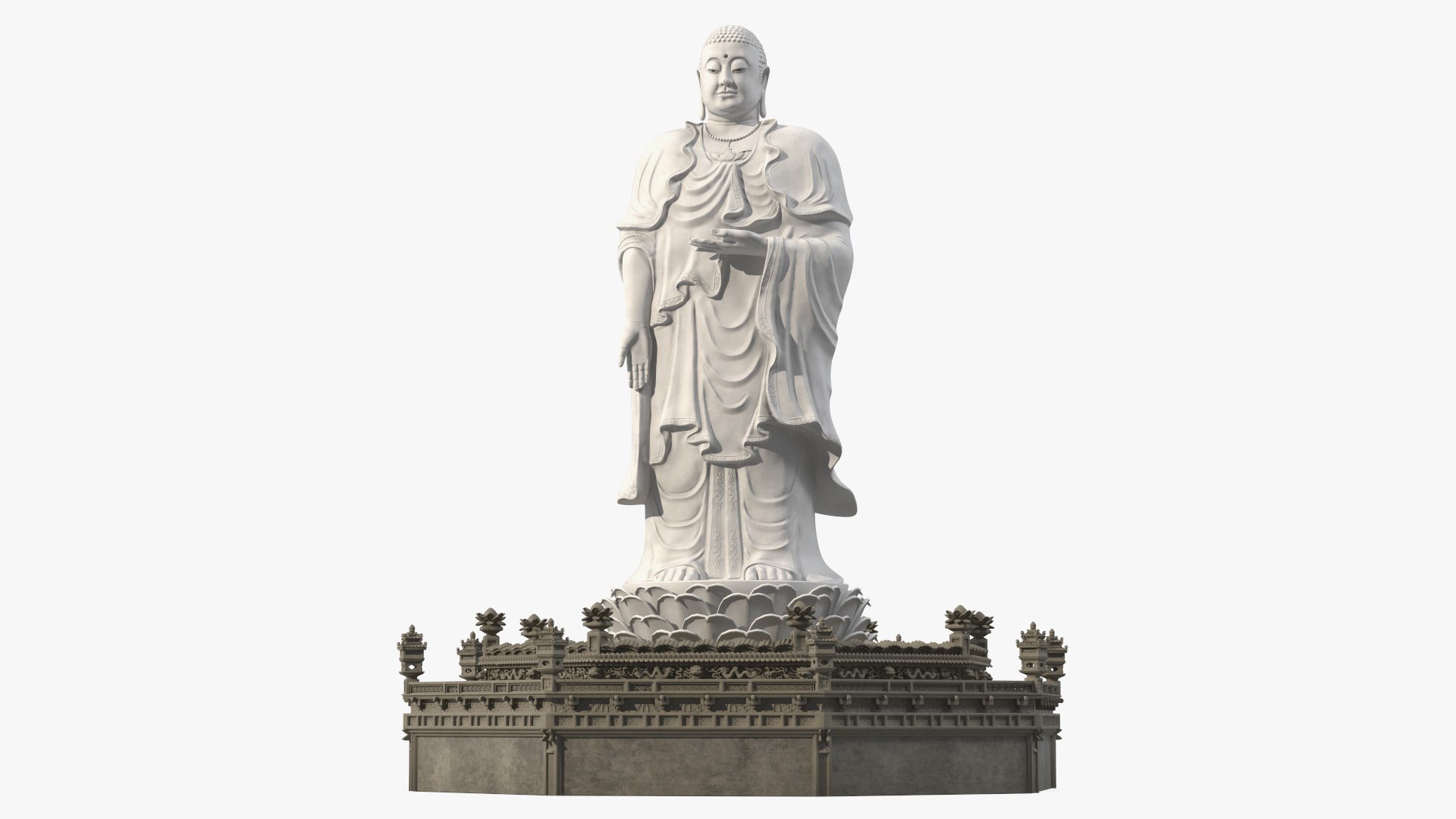 Tong Lam Lo Son Amitabha Buddha 3D model preview
