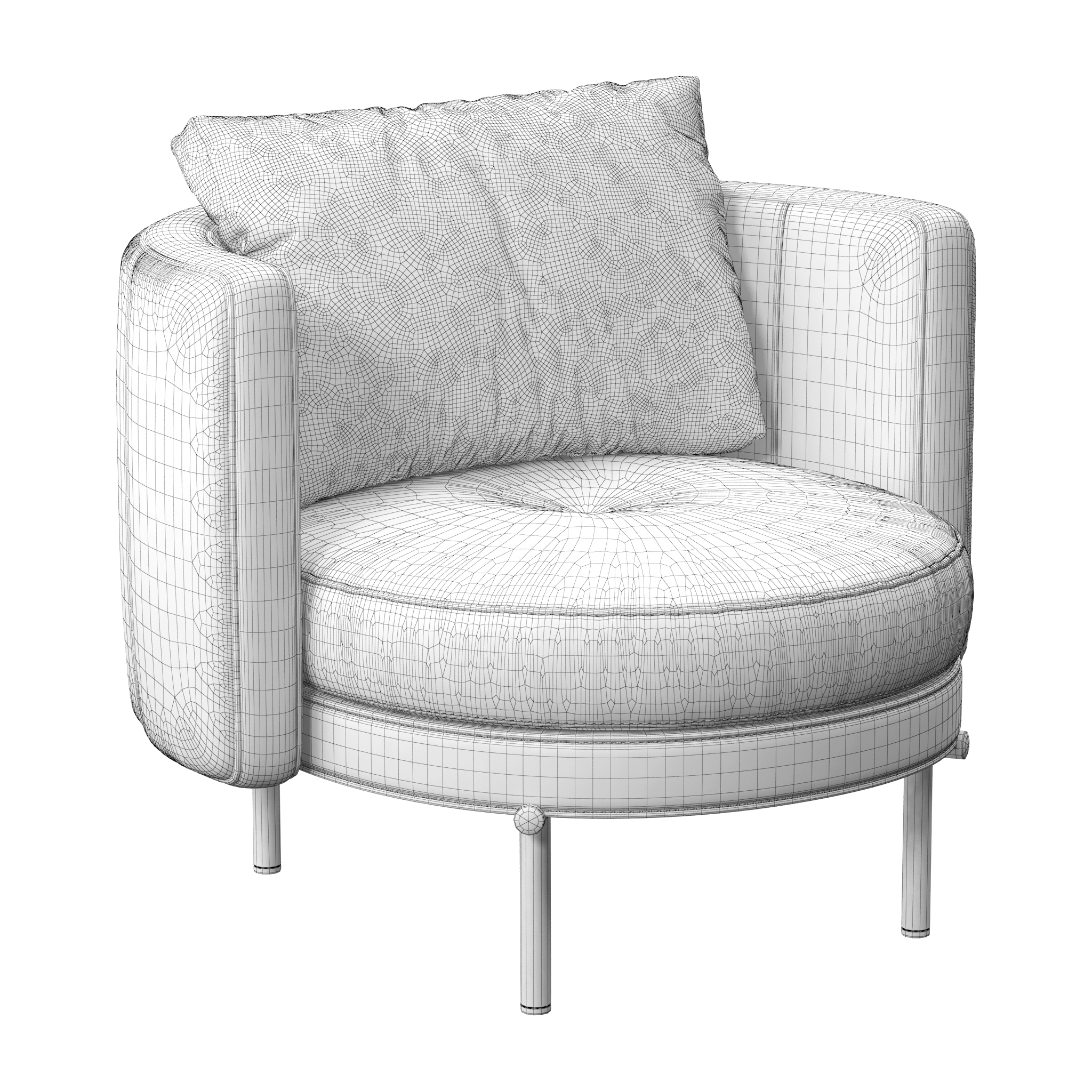 3D torii armchairs minotti chair - TurboSquid 1591392