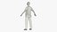 Medical Nurse Character A Pose with Stethoscope Fur