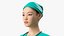 Medical Nurse Character A Pose with Stethoscope Fur