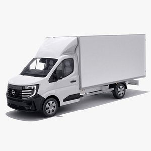 3D model Nissan Interstar Box Truck 2024 with interior