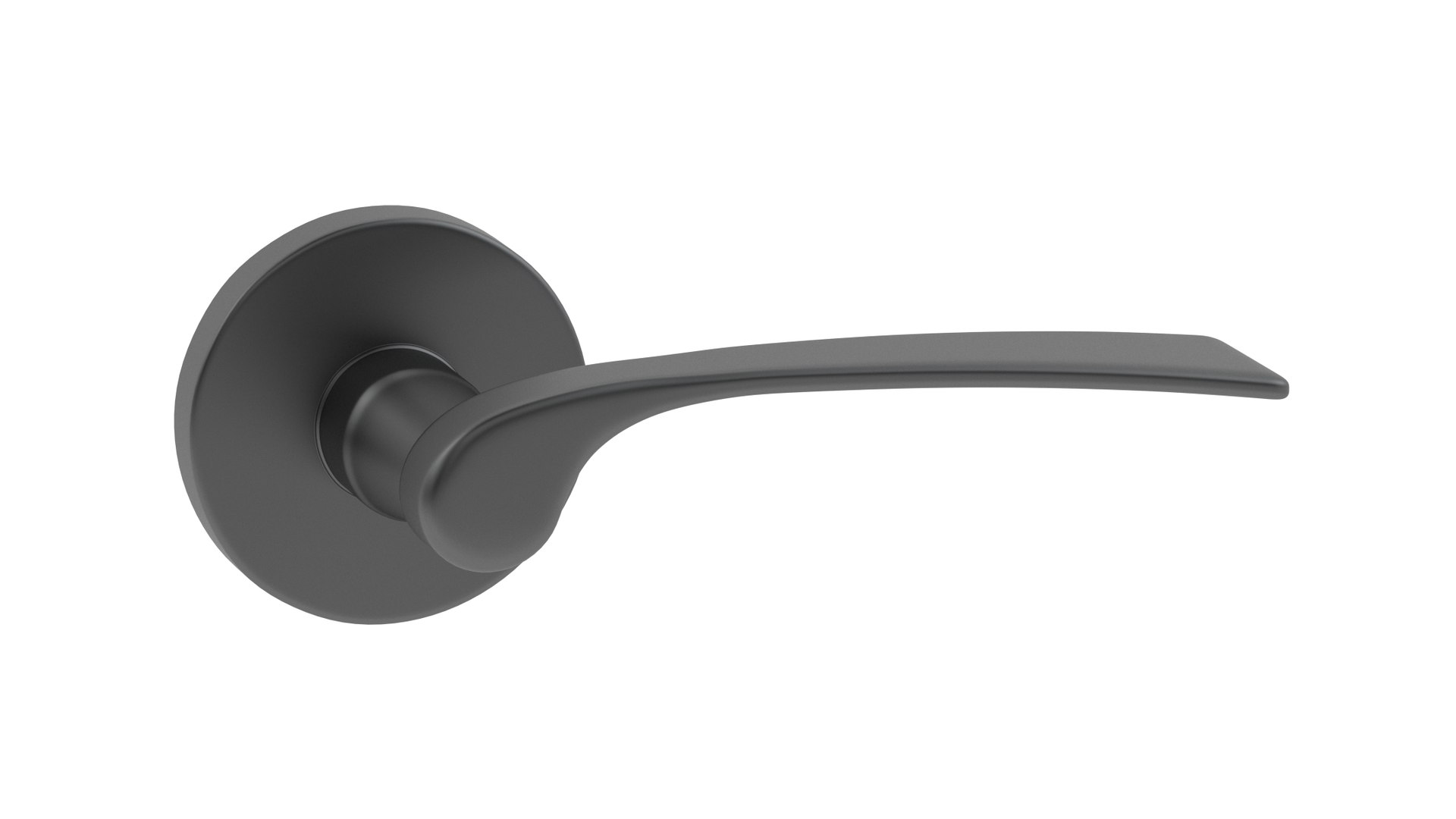 3D Urfic Como Door Handle Matt Black TurboSquid 1932490
