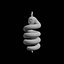Alien Snake Pendant 3D Print Model