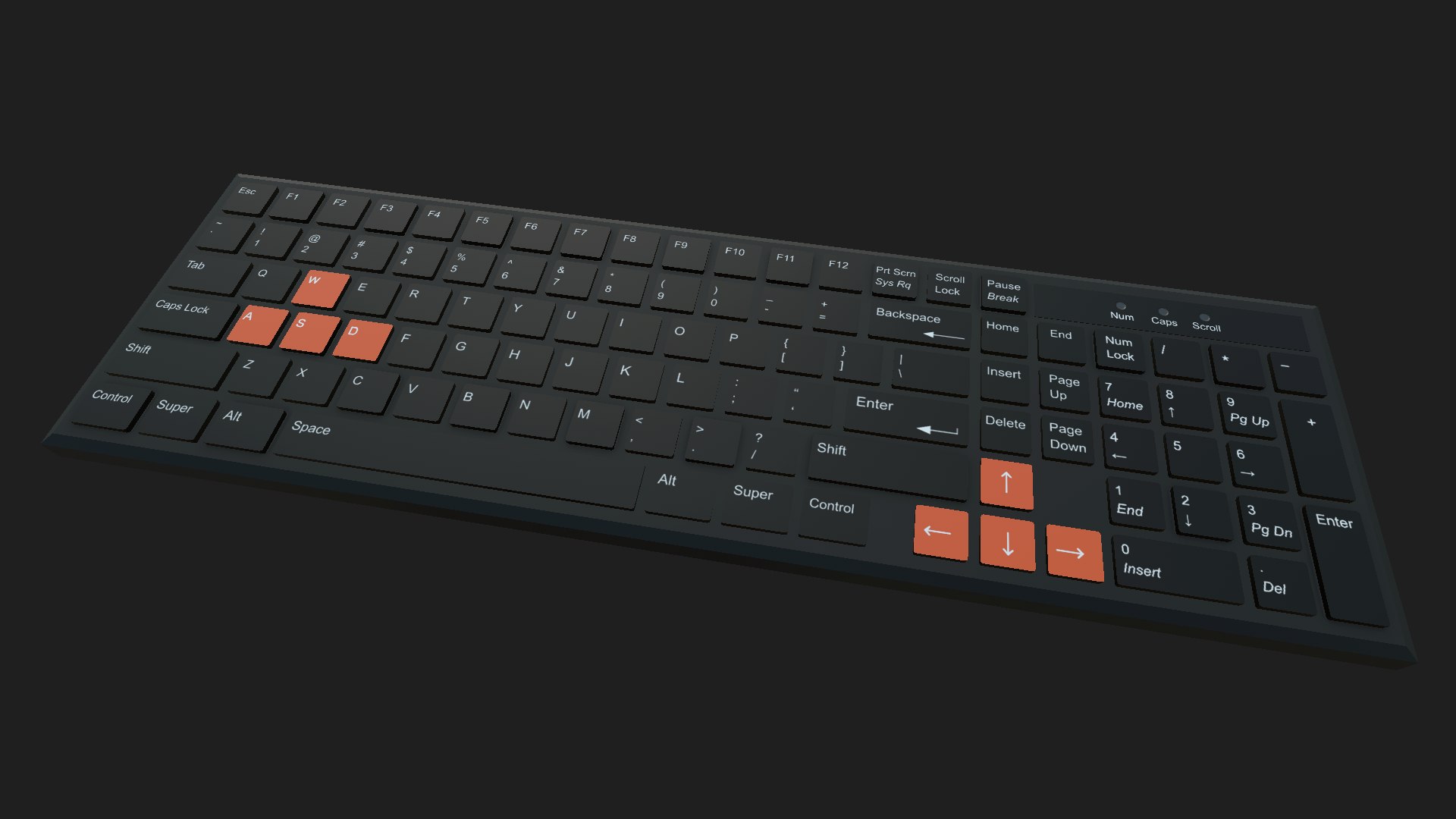 3D Keyboard Unity Unreal - TurboSquid 1442223