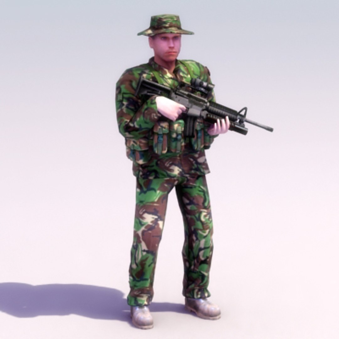 3d Model Of Special Forces Soldier Games