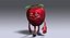 Personnage de dessin animé Apple 2 Rigged