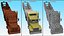 Freight Truck with Concrete Panel Semi Trailer Empty Rigged