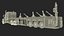 Freight Truck with Concrete Panel Semi Trailer Empty Rigged