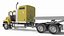 Freight Truck with Concrete Panel Semi Trailer Empty Rigged
