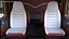 Freight Truck with Concrete Panel Semi Trailer Empty Rigged