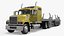 Freight Truck with Concrete Panel Semi Trailer Empty Rigged