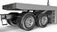 Freight Truck with Concrete Panel Semi Trailer Empty Rigged