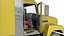 Freight Truck with Concrete Panel Semi Trailer Empty Rigged