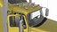 Freight Truck with Concrete Panel Semi Trailer Empty Rigged
