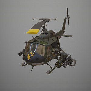 Cartoon Uh1 Huey 3D model