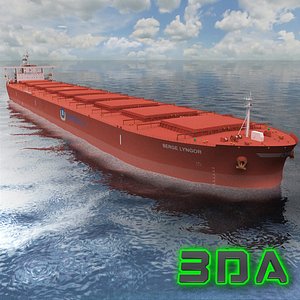 bulk carrier ship cargo 3d max