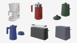 Alessi kitchen appliances 3D model