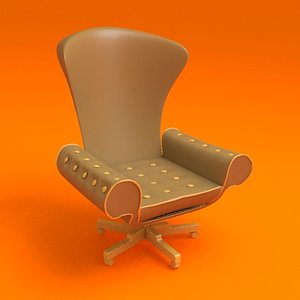 retro chair 3d model