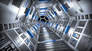 Space Station Corridor 3D model