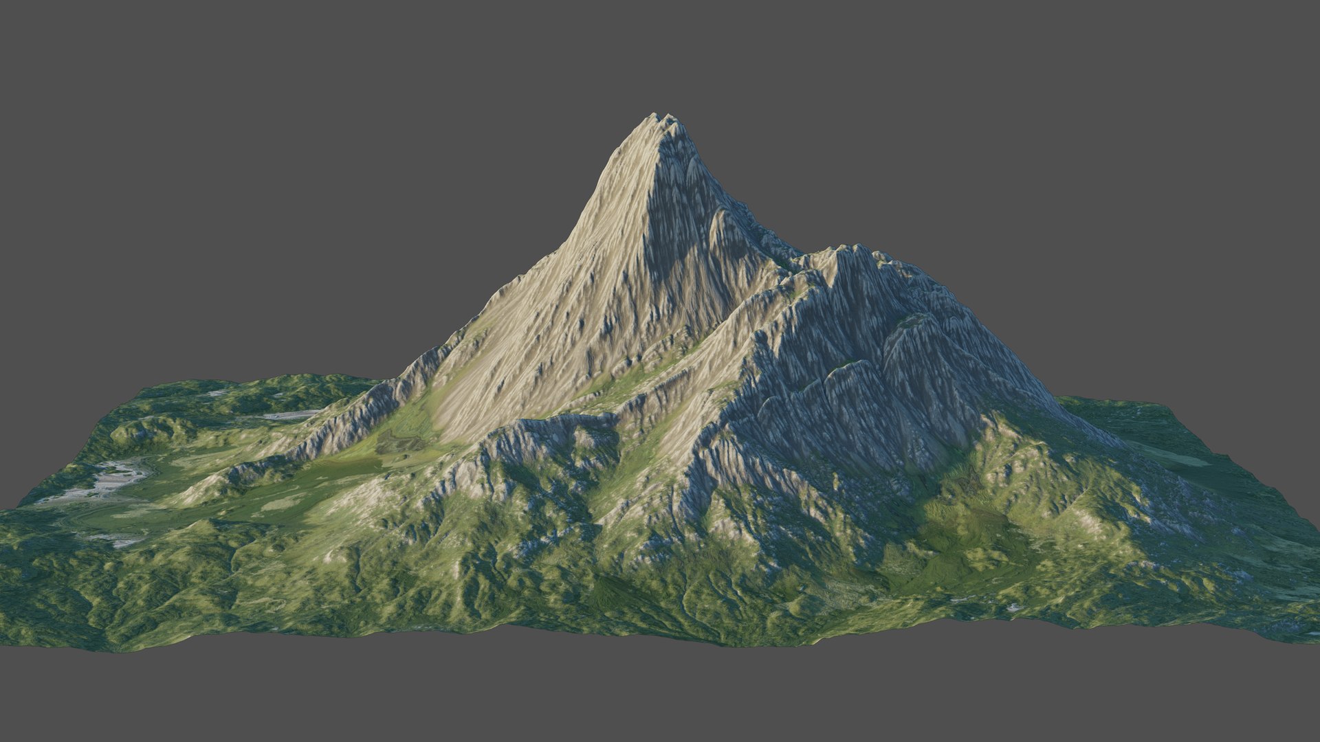 8K Detailed Mountain Landscape 5 3D Model - TurboSquid 1826887