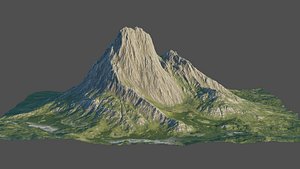 8K Detailed Mountain Landscape 5 3D model