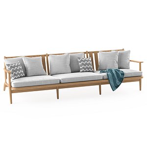 Levante 3-Seat Sofa 3D model