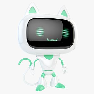 3D robot cat