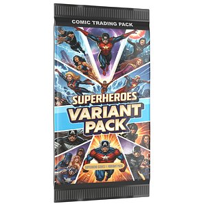 Generic Superhero Trading Card Booster Pack