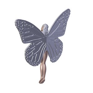 Butterfly Girl Kelebek Kiz Modeli 3D print model
