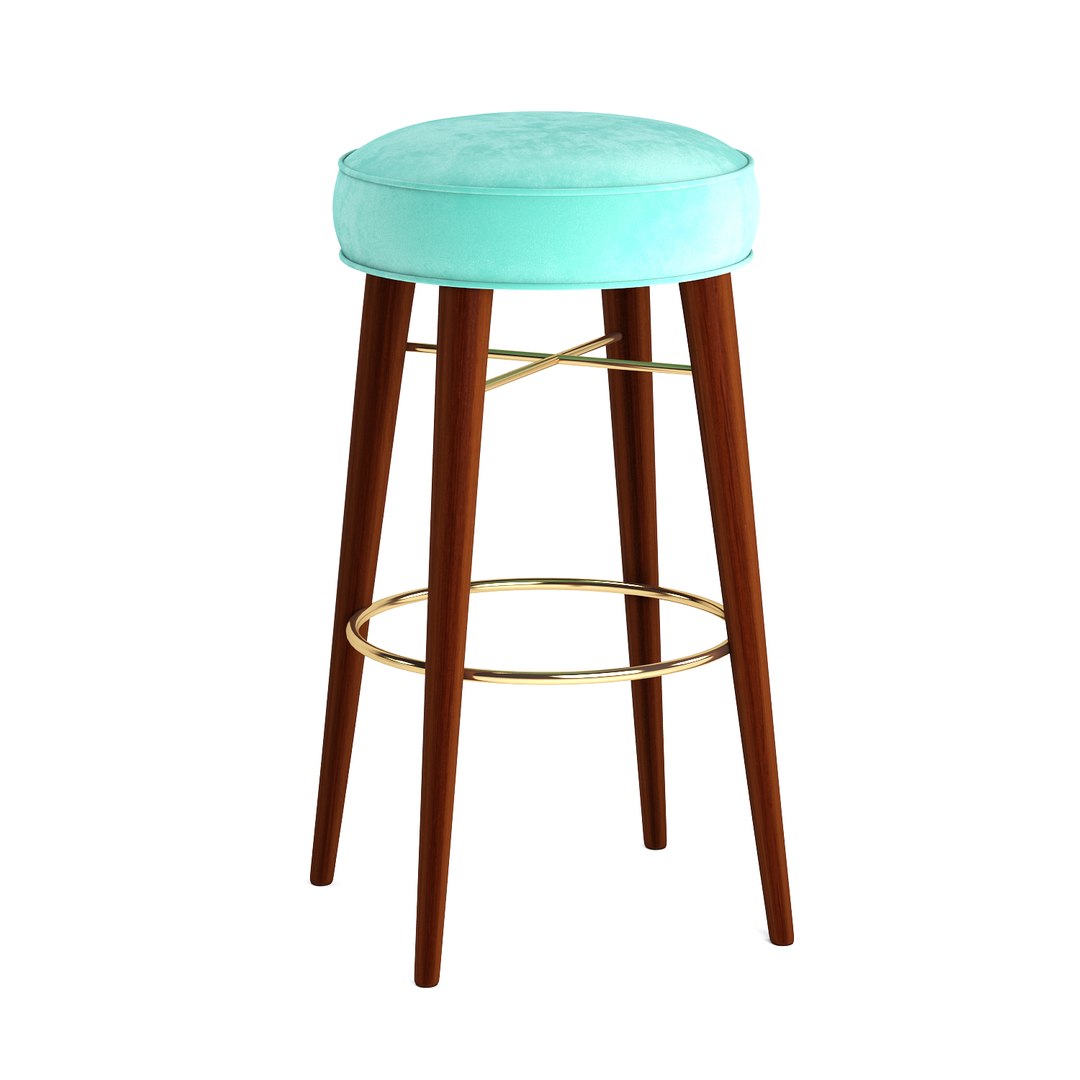 3D Louis Bar Chair Model - TurboSquid 1388426