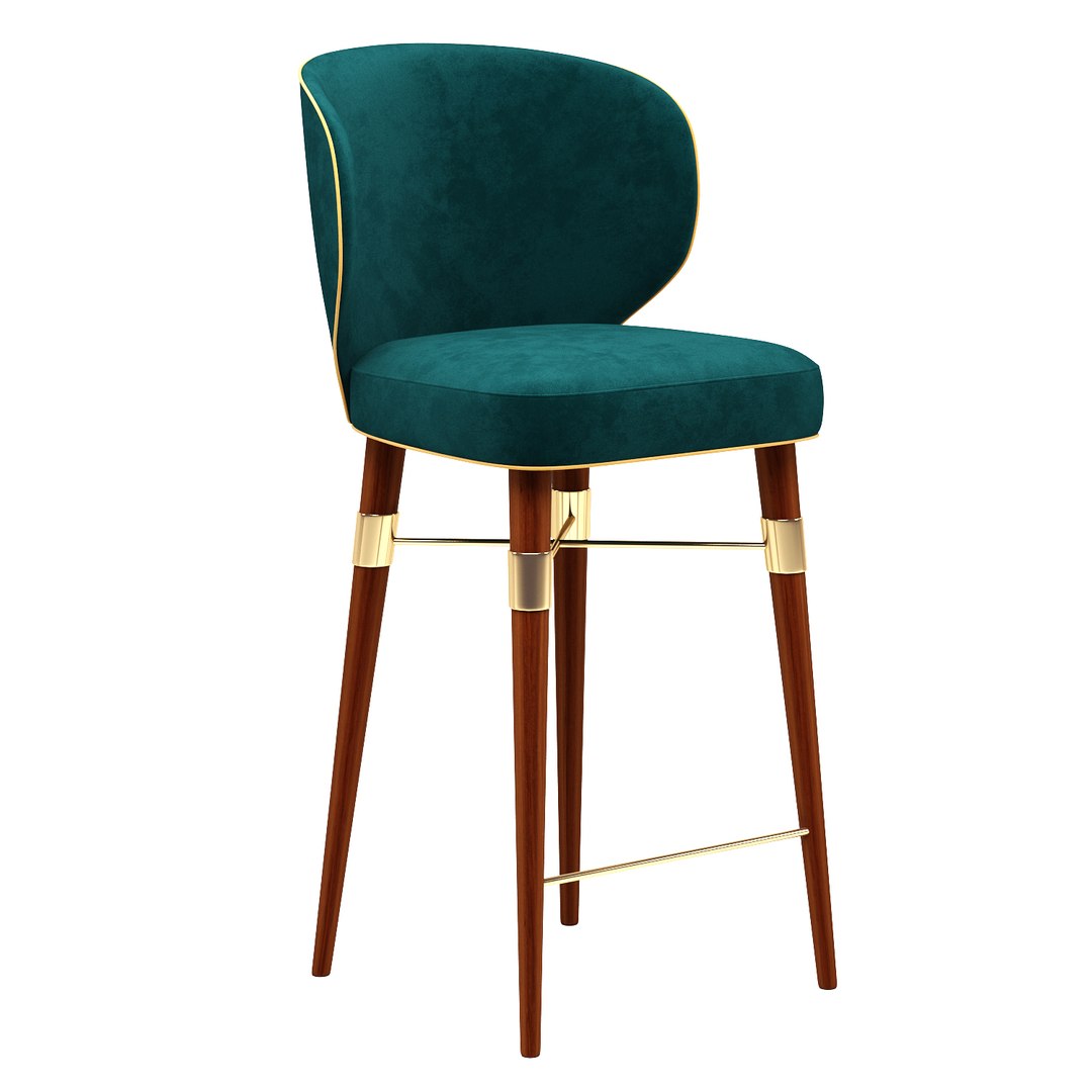 3D Louis Bar Chair Model - TurboSquid 1388426