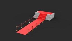 Red carpet 3D model