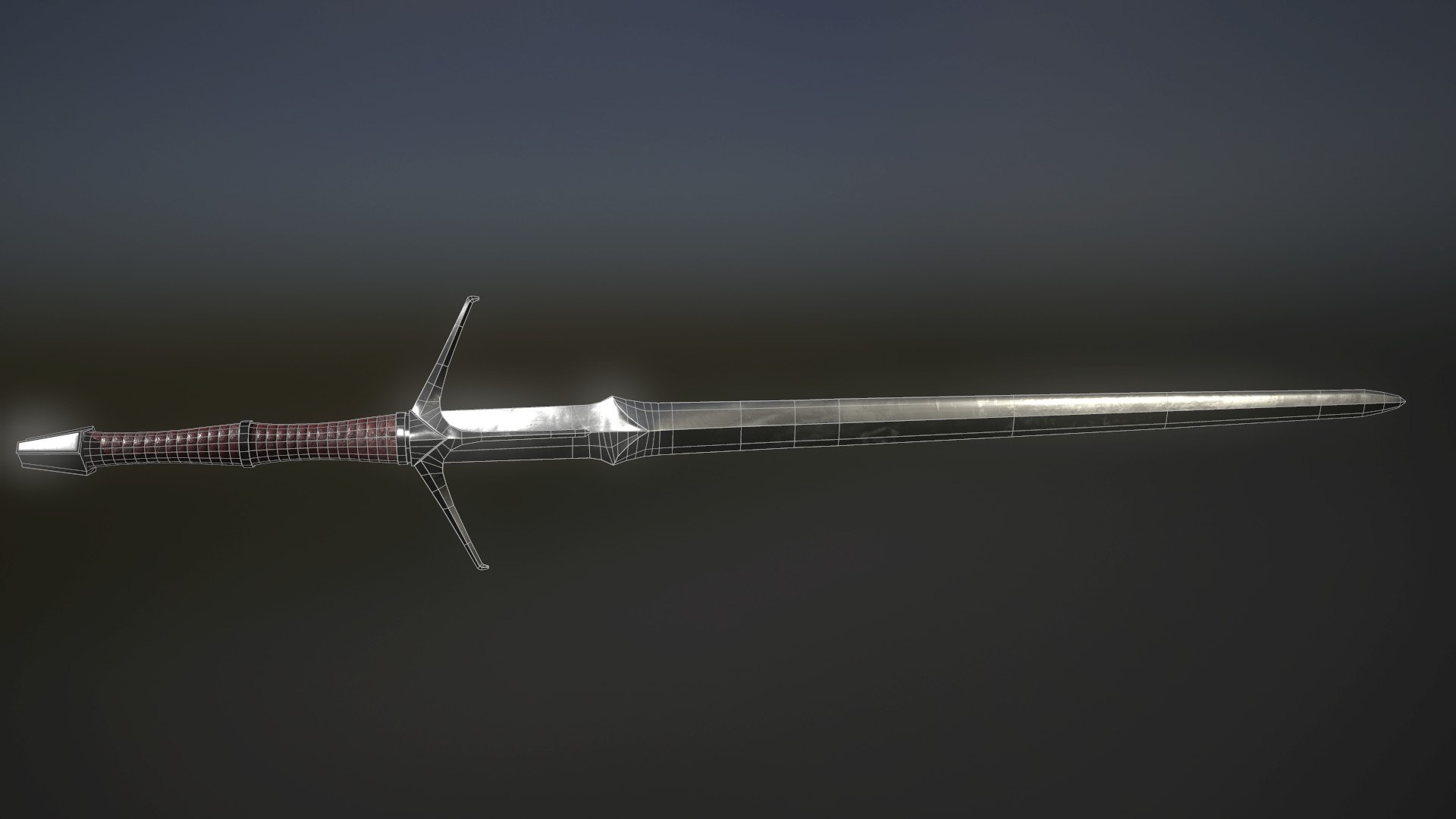 3D model ready witcher sword pbr - TurboSquid 1365878