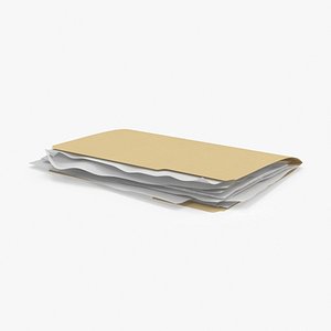 3d stuffed file folder model