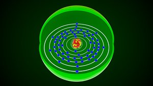 3D Samarium Chemical Element model